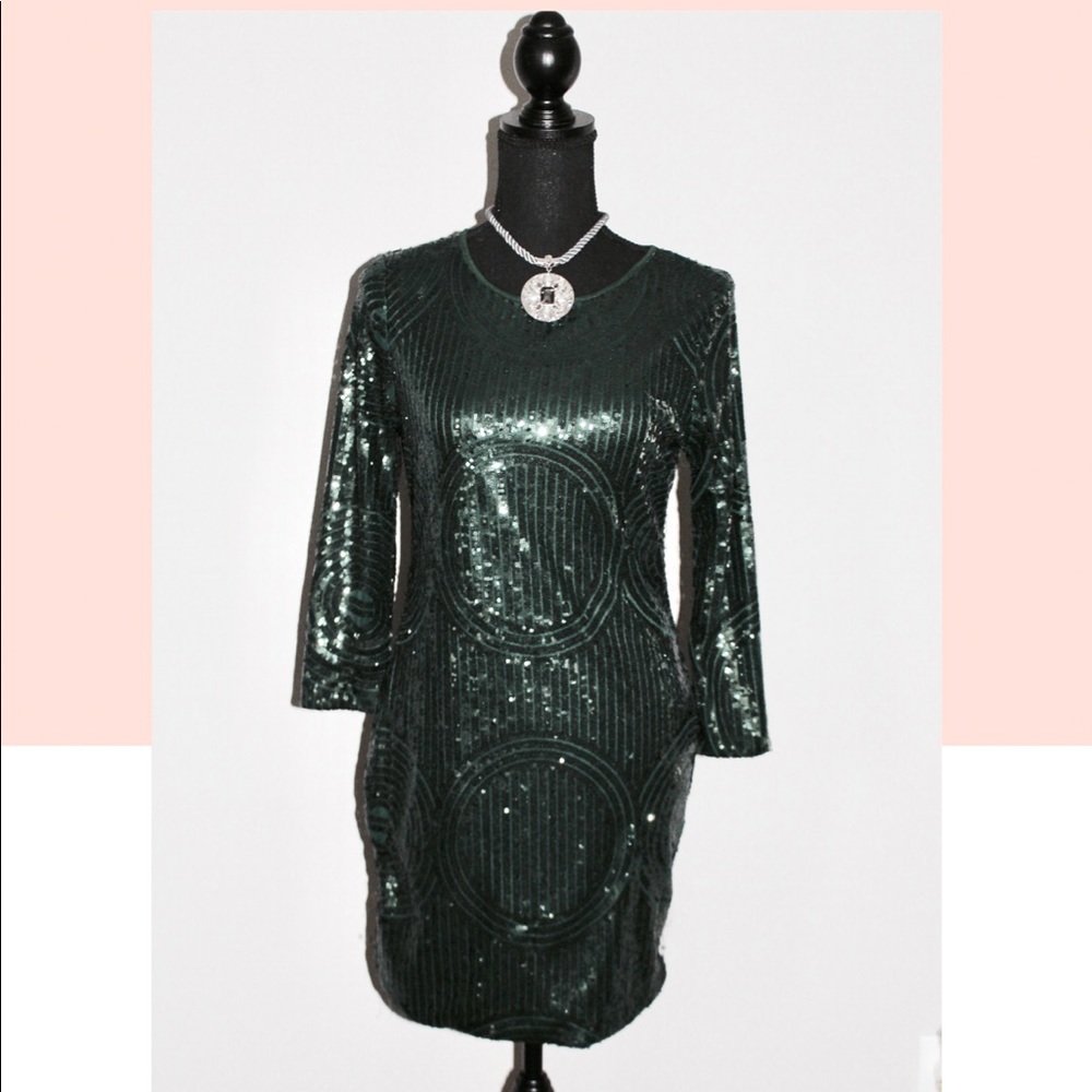 Sequin Green Dress